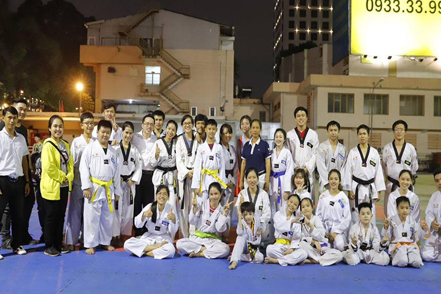 Học Taekwondo tại Nhà văn hóa Thanh Niên